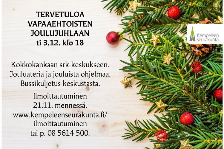 Vapaaehtoisten joulujuhla Vapaaehtoisten joulujuhla